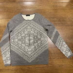 Gray Patterned Women’s Sweater